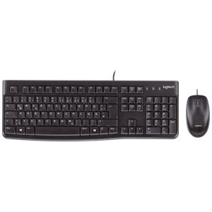 Logitech Tipkovnica+miš, set, žični, USB - MK120