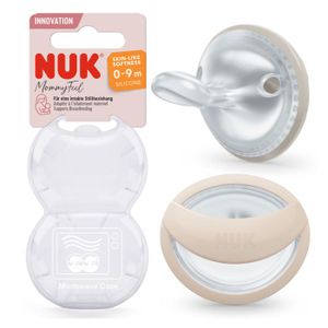 NUK Duda varalica MommyFeel 0-9mj 2kom, Siva