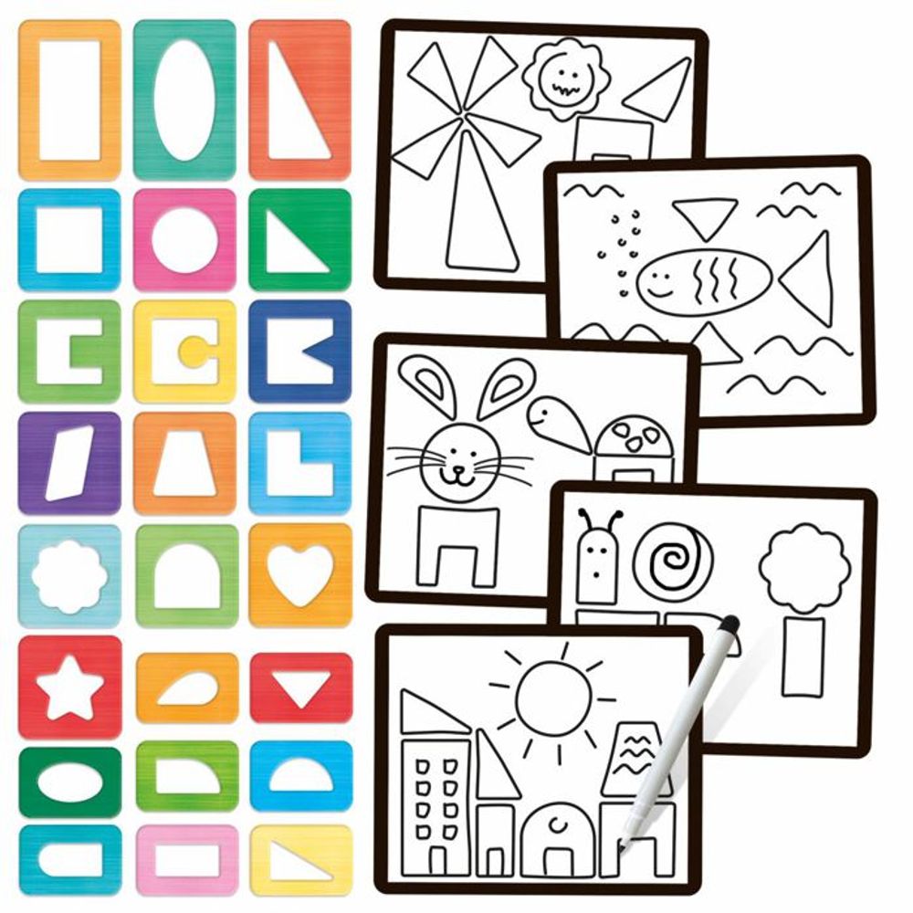 HEADU Edukativni set Play Stencil Montessori slika 2