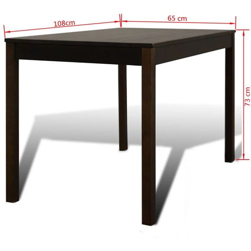 Blagovaonski namještaj 1 smeđi drveni stol 4 stolice slika 24