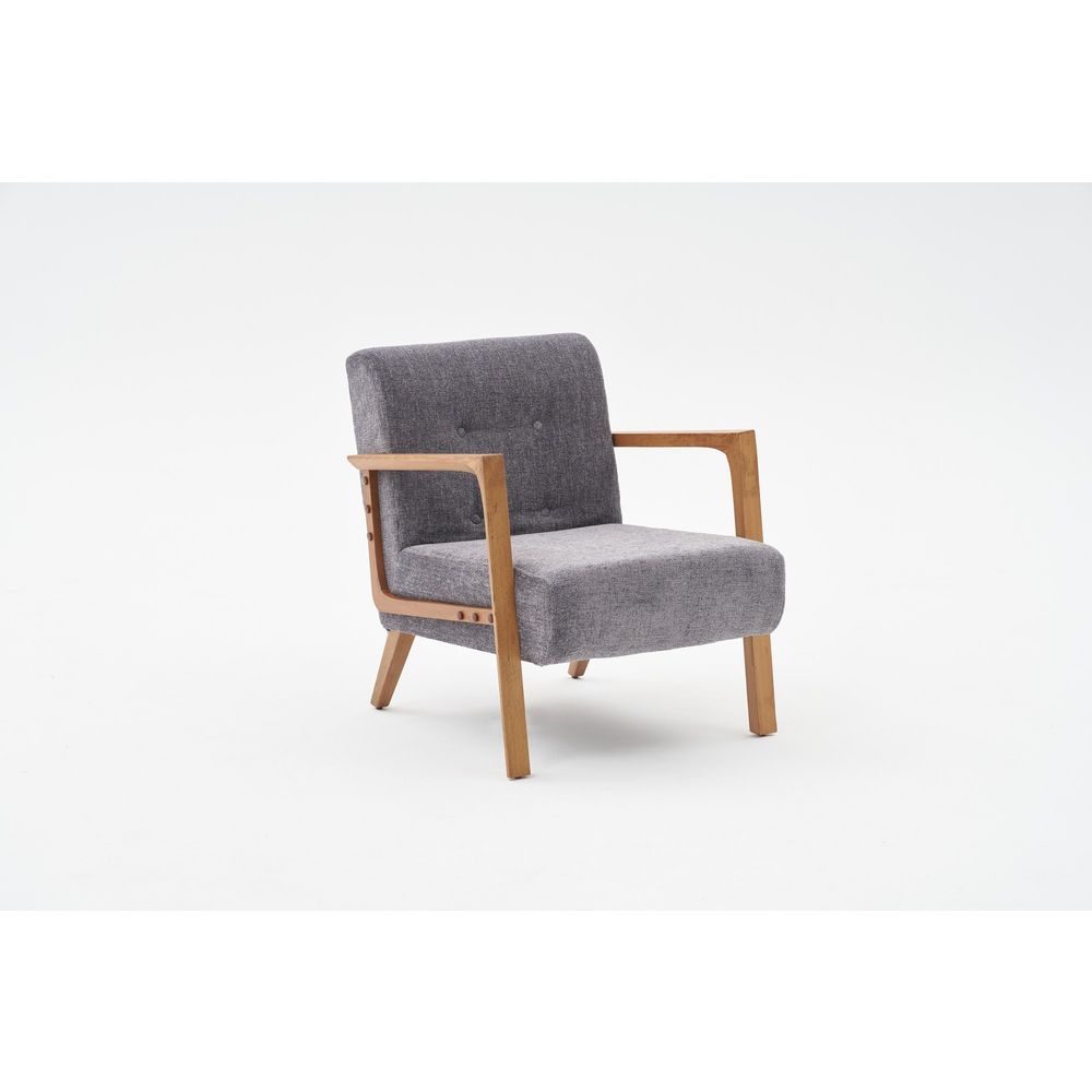 Sivi Wing Chair - Kemer slika 4