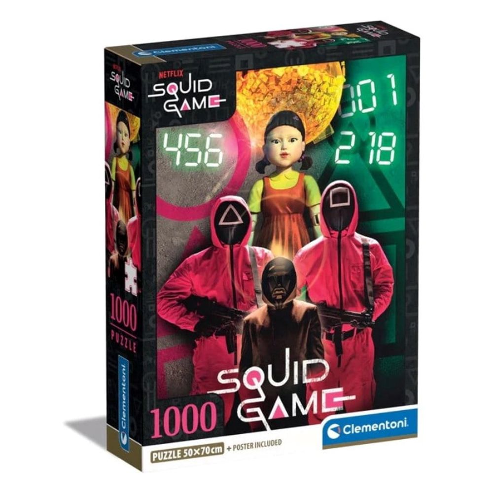 Clementoni Puzzle CL39859 Squid Game 1000kom slika 1