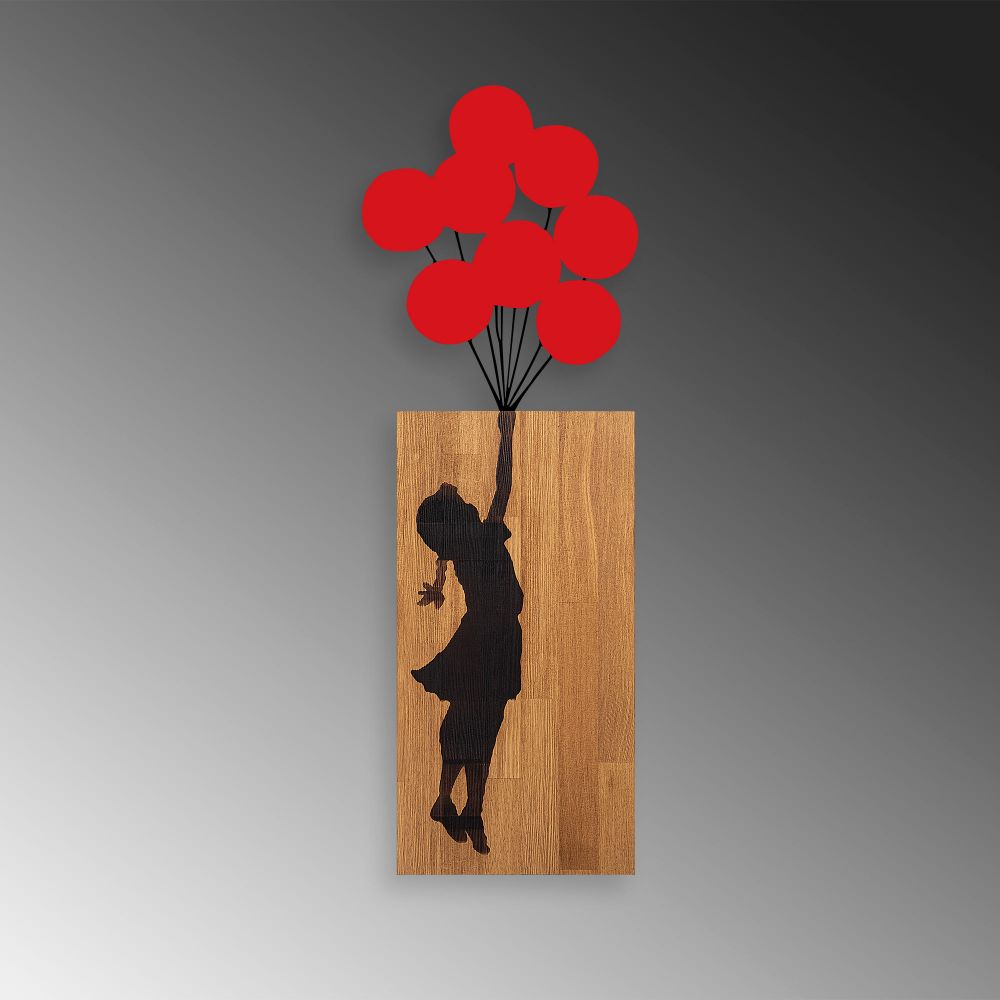 Banksy - 17 Walnut Crni Dekorativni Drveni Zidni Ukras slika 5