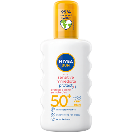 NIVEA Sun Sensitive Immediate Protect sprej za zaštitu od alergija izazvanih suncem SPF50+ 200 ml slika 1