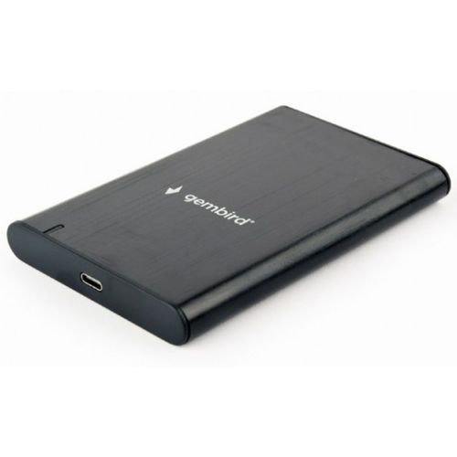 EE2-U3S-6 Gembird USB 3.1 Externo kuciste za 2.5 SATA hard diskove, Type-C, bruseni aluminium,crno A slika 1