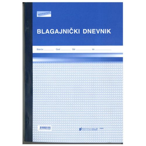 MA-805/ADC BLAGAJNIČKI DNEVNIK; Blok 3 x 50 listova, 21 x 29,7 cm slika 1