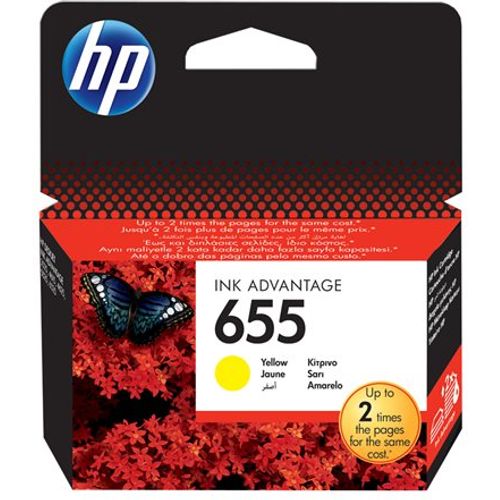 HP tinta 655 CZ112AE#BHK, 600p, žuta slika 1