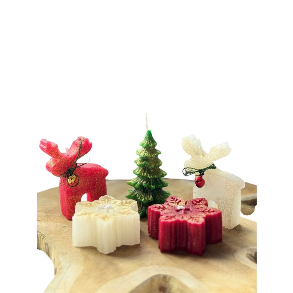 Candle set (5 pieces) Christmas Candle Set16, colour: multicolor slika 2