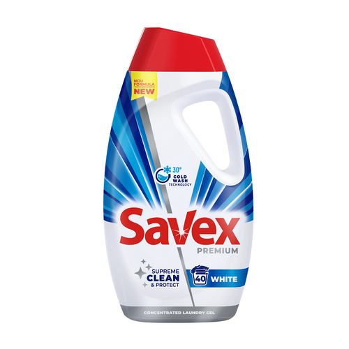 Savex tečni deterdžent za veš Premium White 1,8l slika 1