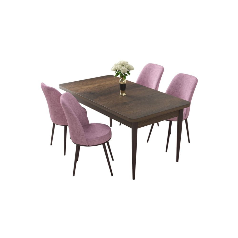 Nil - Baroque, Pink Baroque Set Stola i Stolica (5 Komada) slika 2