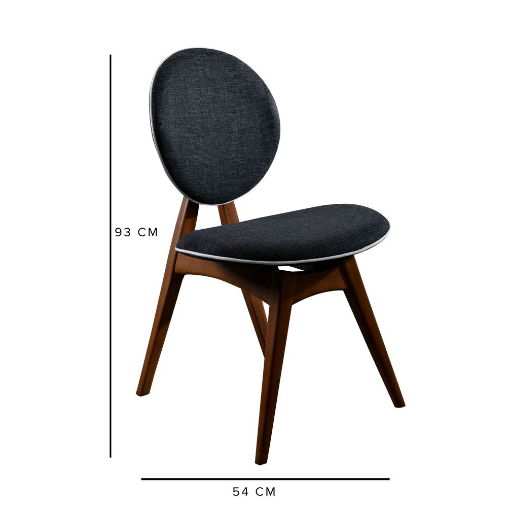 Touch Wooden - Set Stola i Stolica u Antracit Orahu (5 Komada) slika 12