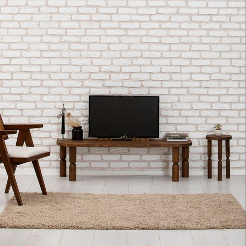 Ida - Walnut Walnut TV Stand slika 1