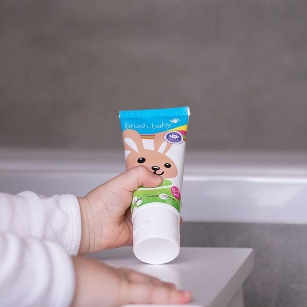 Brush-Baby Dječija pasta za zube sa okusom jabuke i mente 0m+ 50ml - Applemint slika 4