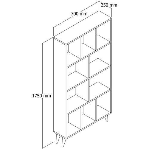 Sahra Bookshelf - White White Bookshelf slika 4