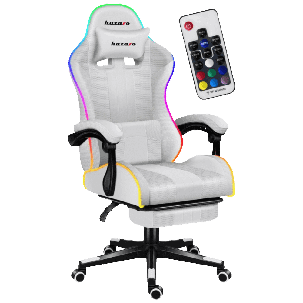 Huzaro Gaming stolica / Force 4.7 White RGB, daljinski upravljač slika 1