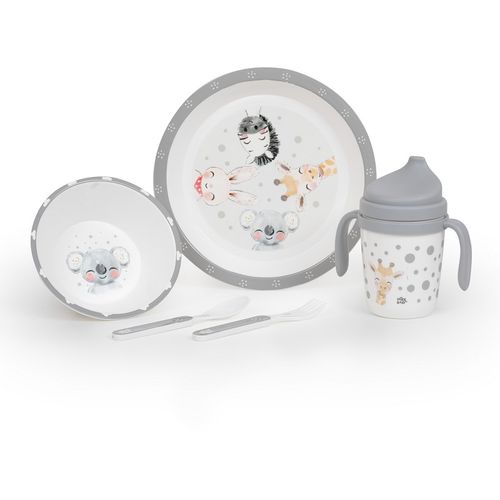 Interbaby set za jelo 5/1 Akvarel Sivo slika 1