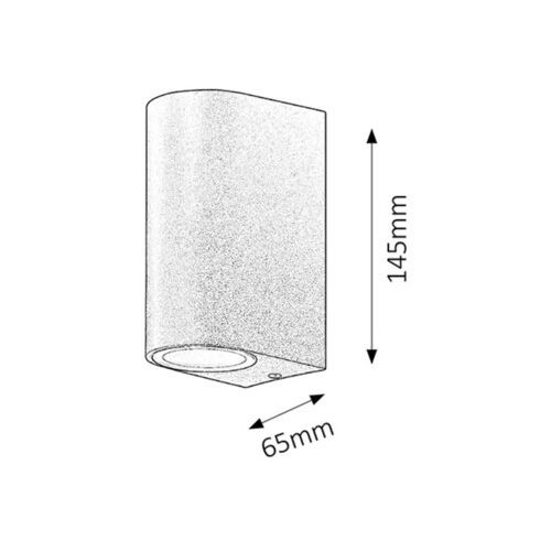 Rabalux Chile spoljna zidna lampa GU10 2x35W Spoljna rasveta slika 2