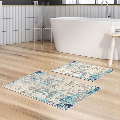 KT496 v2 Multicolor Bathmat Set (2 Pieces) slika 1