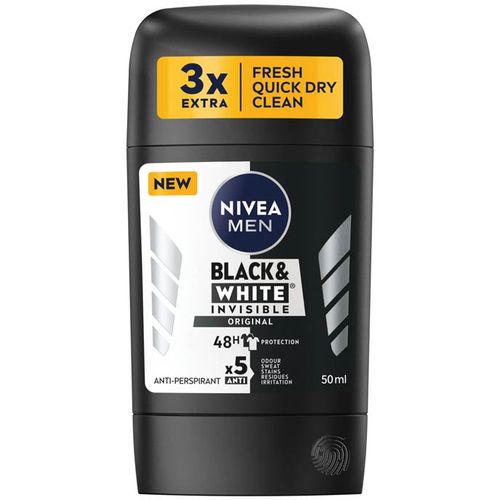 NIVEA Men Black&White Invisible Original dezodorans u stiku 50ml slika 1