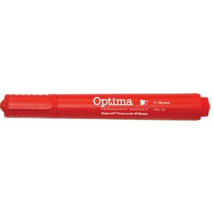 Marker permanentni OPTIMA MC16 1-5mm kosi vrh crveni, pakiranje 12/1