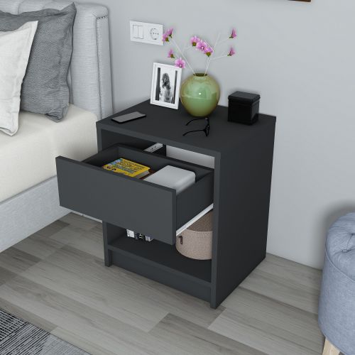 Cedrus - Anthracite Anthracite Nightstand slika 3