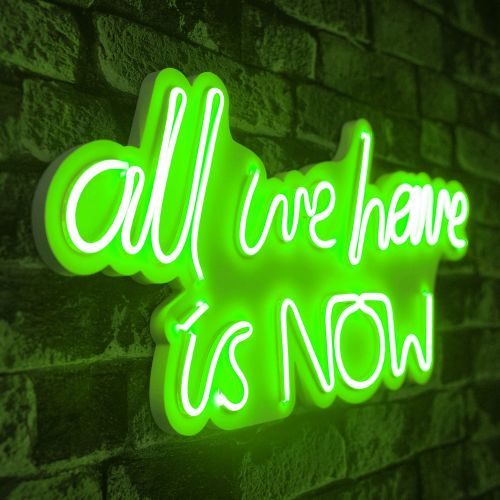 Wallity Ukrasna plastična LED rasvjeta, All We Have is Now - Green slika 7