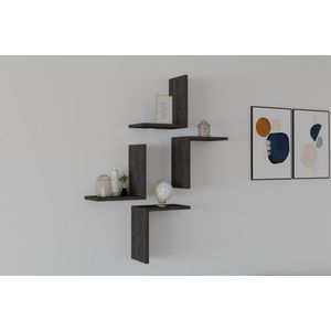 Face - Anthracite Anthracite Wall Shelf