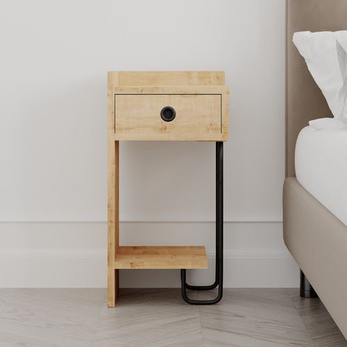 Sirius Left - Oak v2 Oak Nightstand slika 9