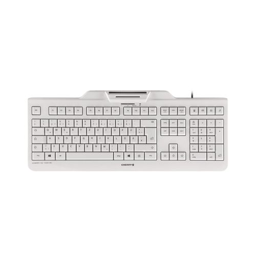 Cherry KC-1000SC tastatura sa čitačem smart kartica, USB, bela slika 1