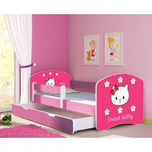 ACMA Dječiji krevet Acma II sa ladicom Pink - 140x70cm - Dezen 16