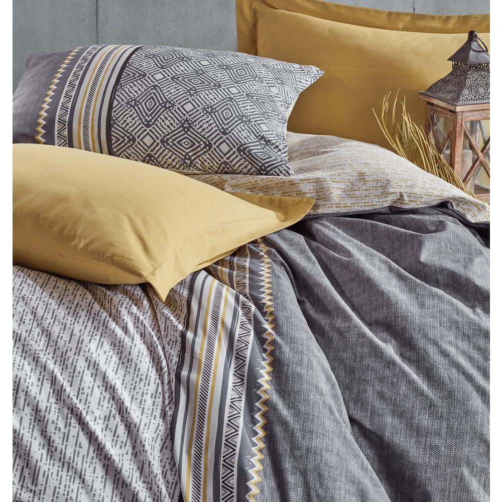 Nedra - Beige Grey
Mustard
White Ranforce Double Quilt Cover Set slika 2