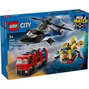 LEGO® CITY 60462 Helikopter, vatrogasni kamion i podmornica