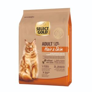 Select Gold Cat Hair&amp;Skin Adult perad s lososom