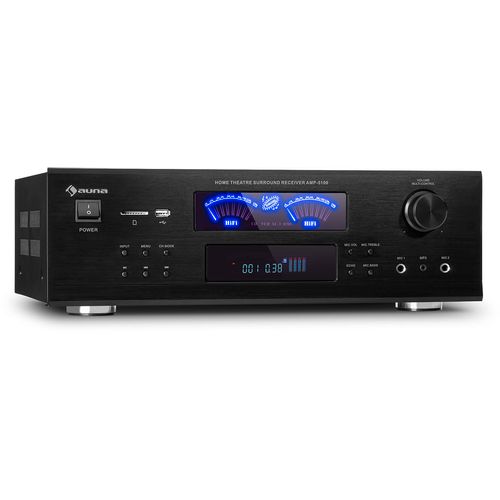 Auna AMP 5100 BT stereo pojačalo, Crna slika 12