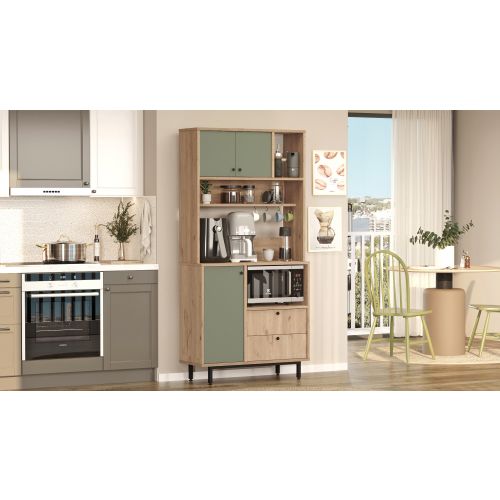 RE4-SY OakGreen Multi Purpose Cabinet slika 3