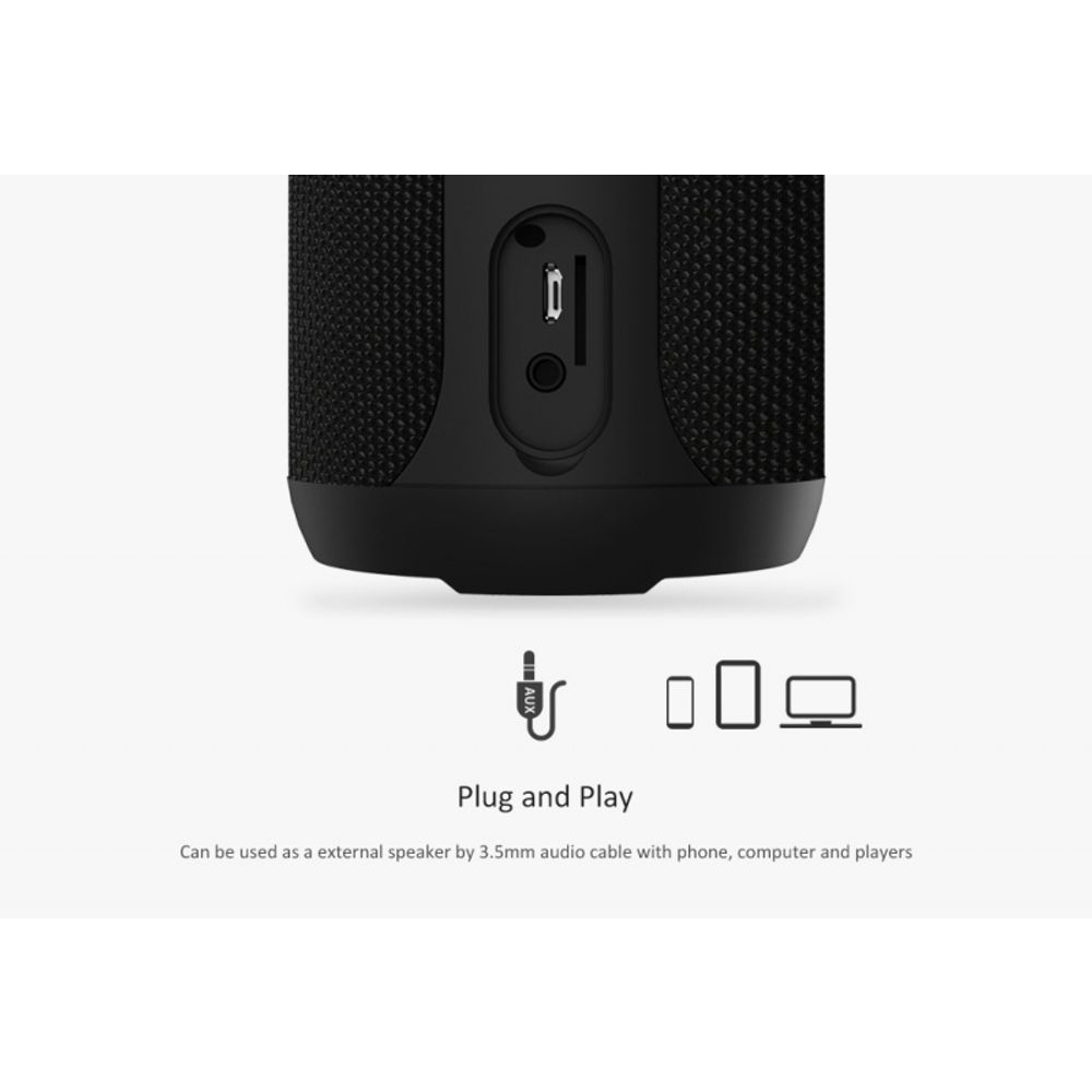 Prijenosni zvučnik REMAX Wireless RB-M28 vodootporan crn slika 4