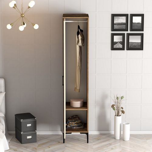 Kumsal S - Walnut, Cream Walnut
Cream Wardrobe slika 4