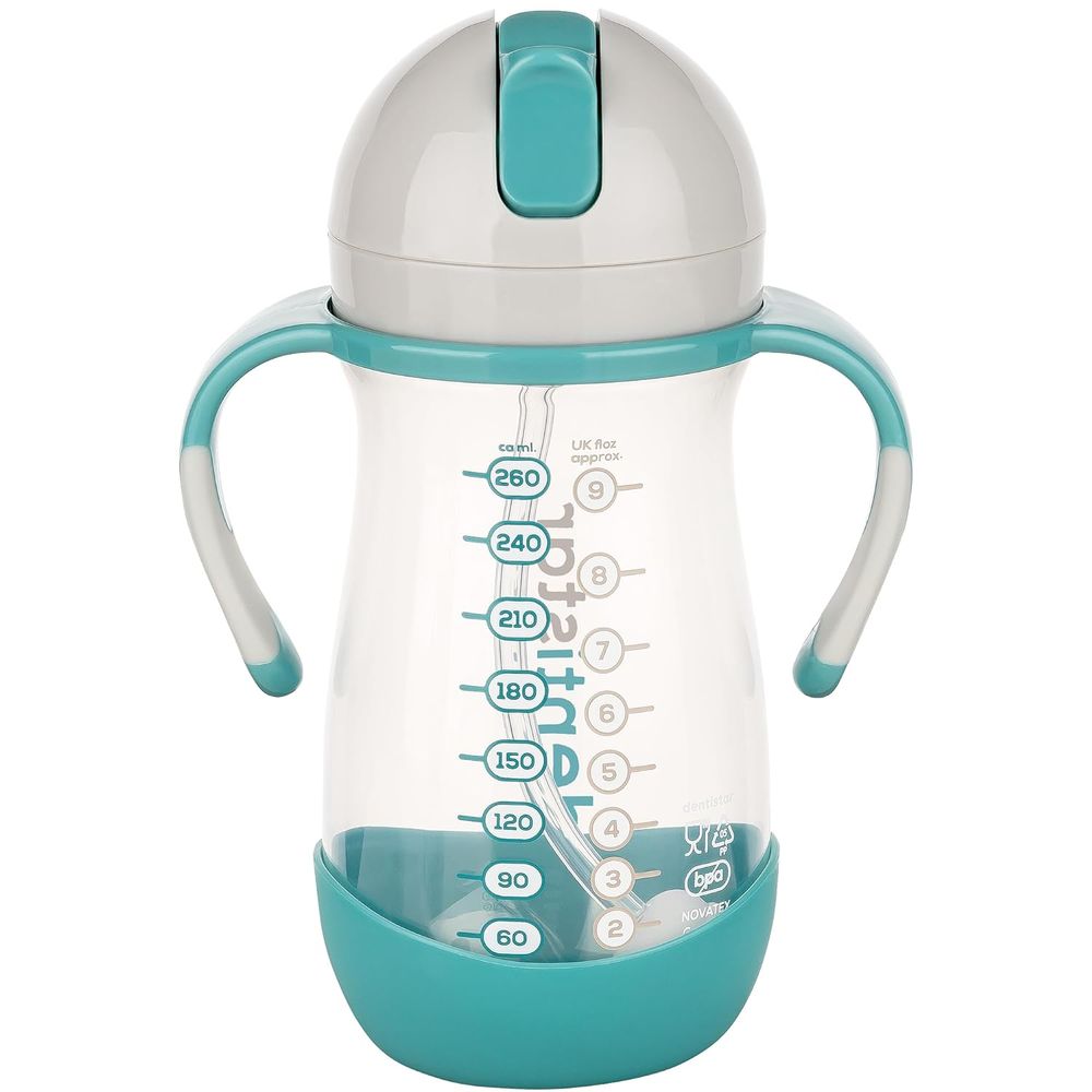 BABY NOVA Dentistar Boca sa slamkom 260ml, Mint slika 2