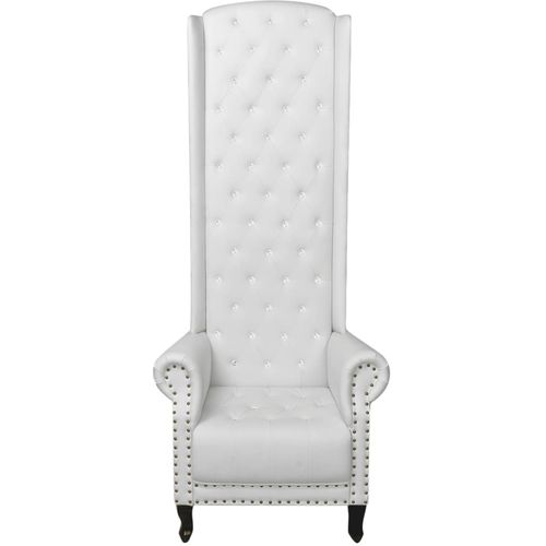 Fotelja sa Visokim Naslonom Bijela 77x65x181 cm slika 35