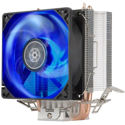 SilverStone SST-KR03 Kryton CPU Cooler, Silent hydraulic bearing 92mm blue LED fan, Intel LGA 775/115x/1200/1366 AMD Socket AM4/AM3/AM2/FM2/FM1 slika 1