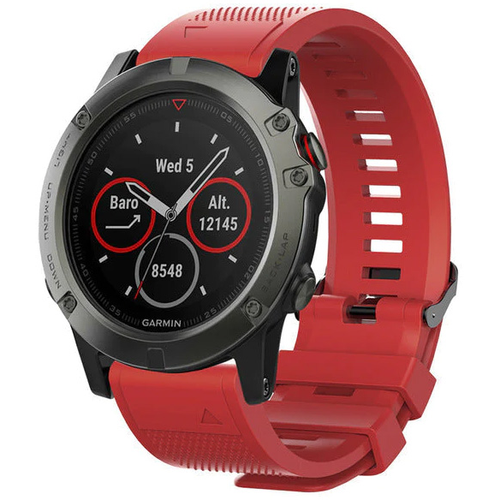 Narukvica sporty za Garmin Fenix 3/5X/6X smart watch 26mm tamno crvena slika 1