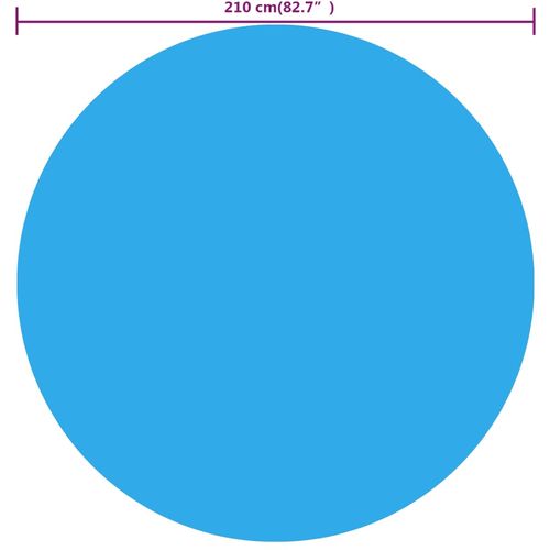 Pokrivač za bazen plavi 210 cm PE slika 30