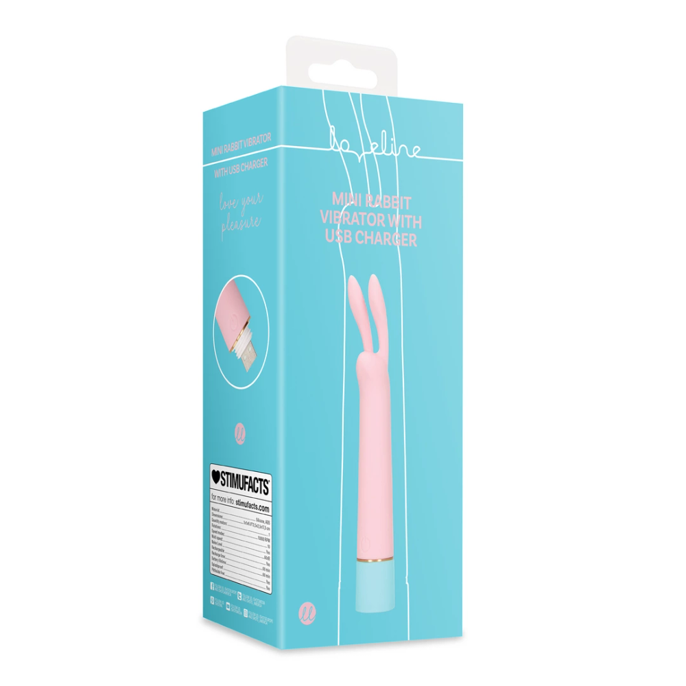 Loveline by Shots Mini Rabbit vibrator s USB punjačem - Arctic Blue slika 2