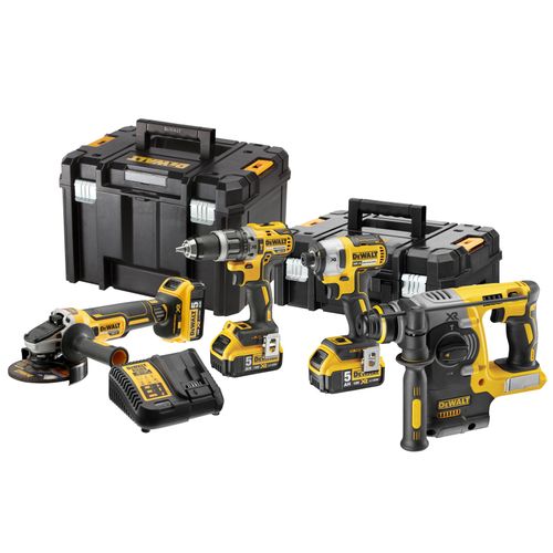 Dewalt komplet alata od 4 komada 18 v, baterije 3x 5,0 ah  slika 1