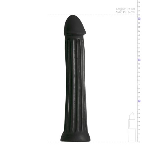 Dildo All Black 31.5 cm slika 5