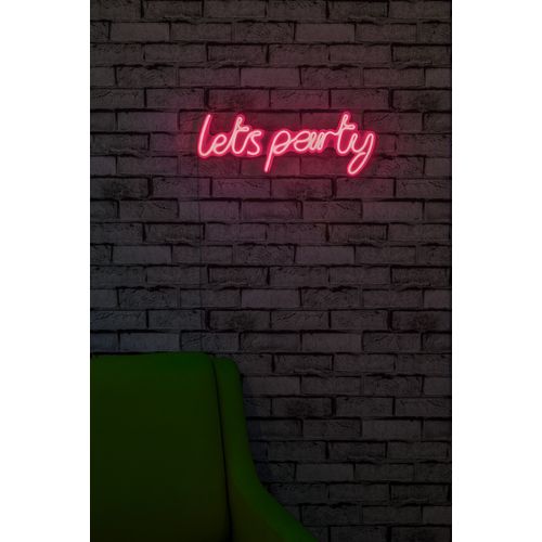 Wallity Zidna dekoracije svijetleća PARTY, Lets Party - Pink slika 3