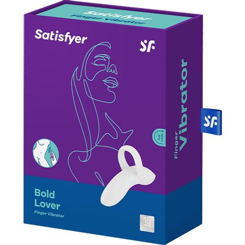 Vibrator za prst Bold Lover, bijeli slika 3