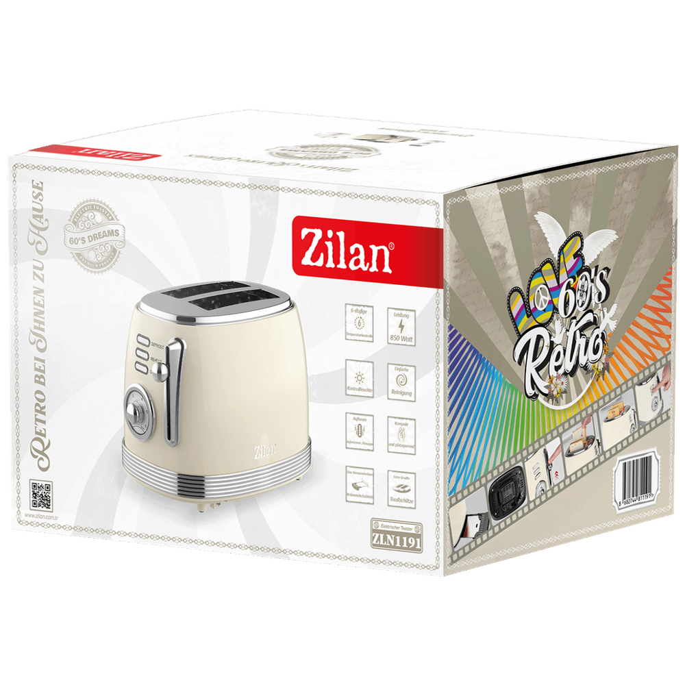 Zilan Toster, 850W, Retro - ZLN1191 slika 2