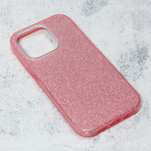 Maska Crystal Dust za iPhone 14 6.1 Pro roze slika 1