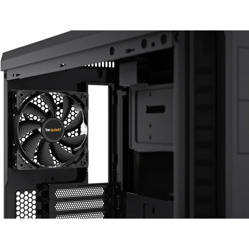 be quiet! BGW21 PURE BASE 600 Window Black, MB compatibility: ATX / M-ATX / Mini-ITX, Two pre-installed be quiet! Pure Wings 2 140mm fans, Ready for water cooling radiators up to 360mm slika 6